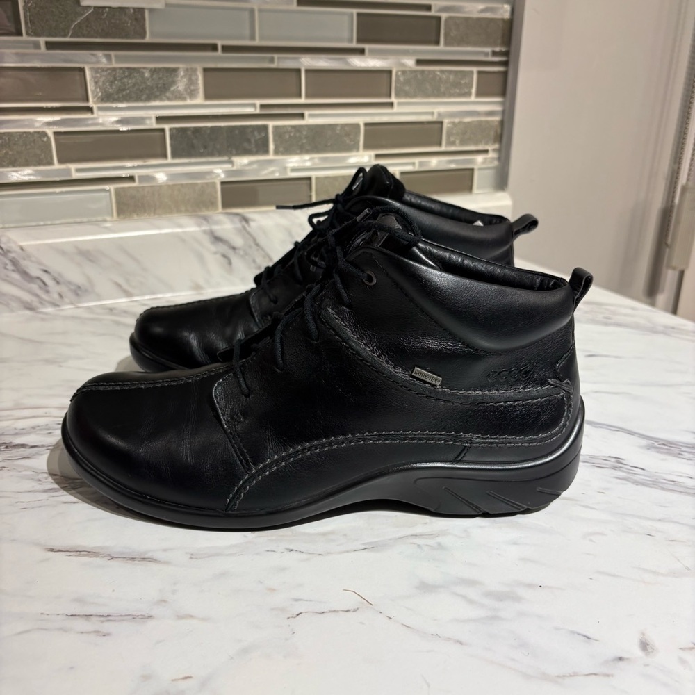 Ecco Gor-Tex boots women’s leather ankle boots - Picture 2 of 15